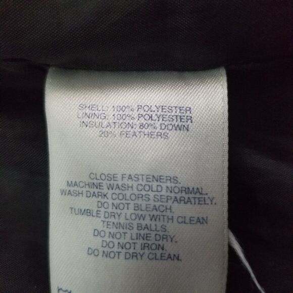 Land's End Womens Black Winter Hooded Down Knee Length Jacket Size XS 2-4 - Picture 13 of 13